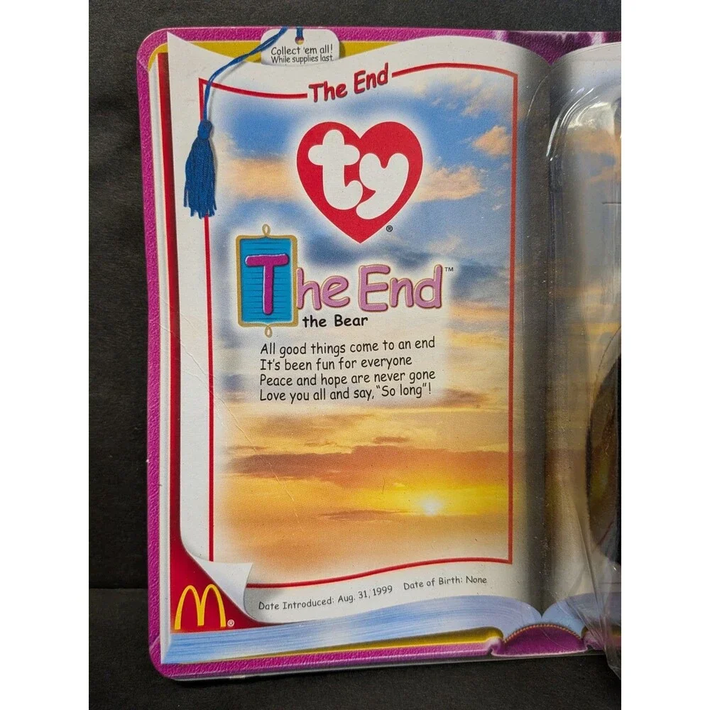 2000 McDonalds Ty Teenie Beanie Babies The End the Bear *In Box*